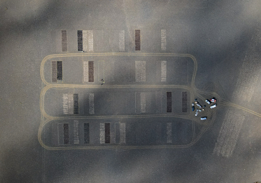 Notkun lífræns áburðar jókst til muna á árinu 2020. Á myndinni má sjá tilraunareiti á Geitasandi þar sem unnið er með mismunandi blöndur lífræns áburðar.