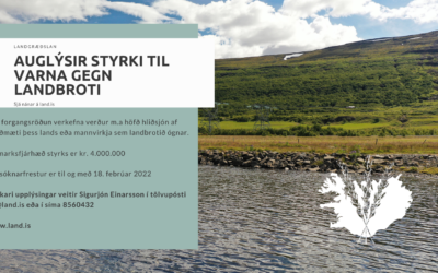 Auglýsing um styrki til varna gegn landbroti.