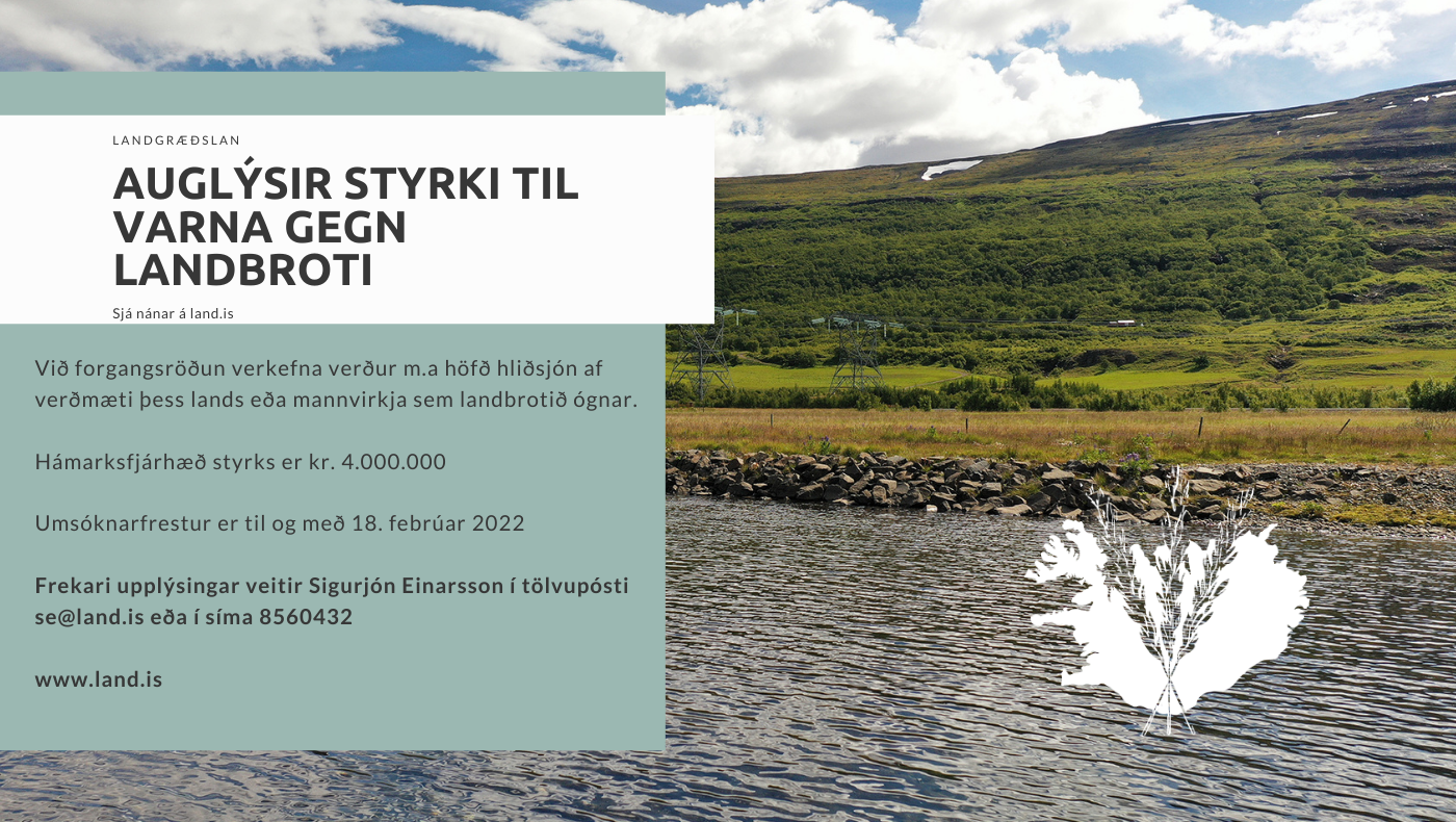 VArnir gegn landbroti. auglýsir