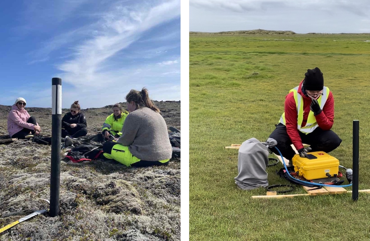 Starfsfólk Landgræðslunnar við sumarstörf