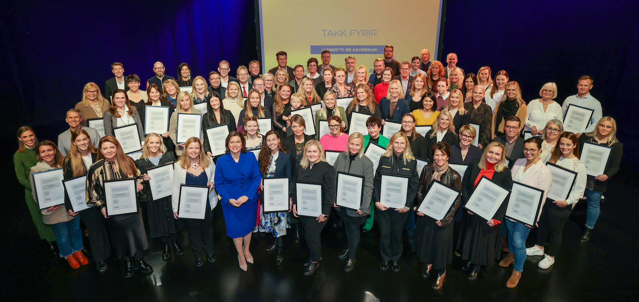 Hópur viðurkenningarhafa FKA